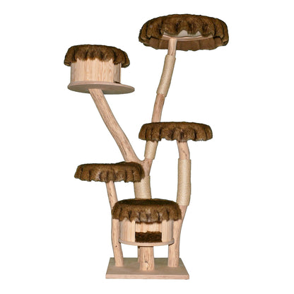 Natural Cat Tree 4644 Cat Tree Natural Wood Design 181 cm high