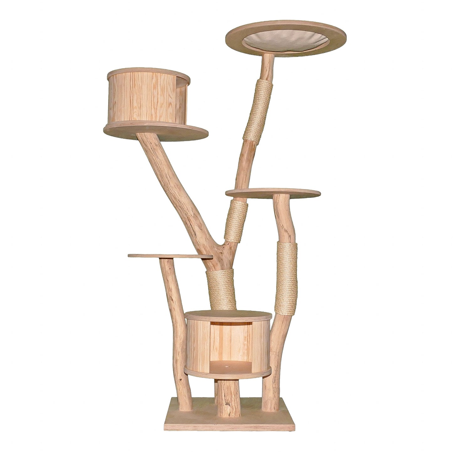 Natural Cat Tree 4644 Cat Tree Natural Wood Design 181 cm high