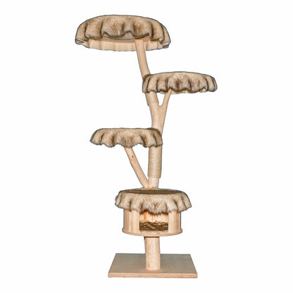 Natural Cat Tree 4645 Cat Tree Natural Wood Design 169 cm high