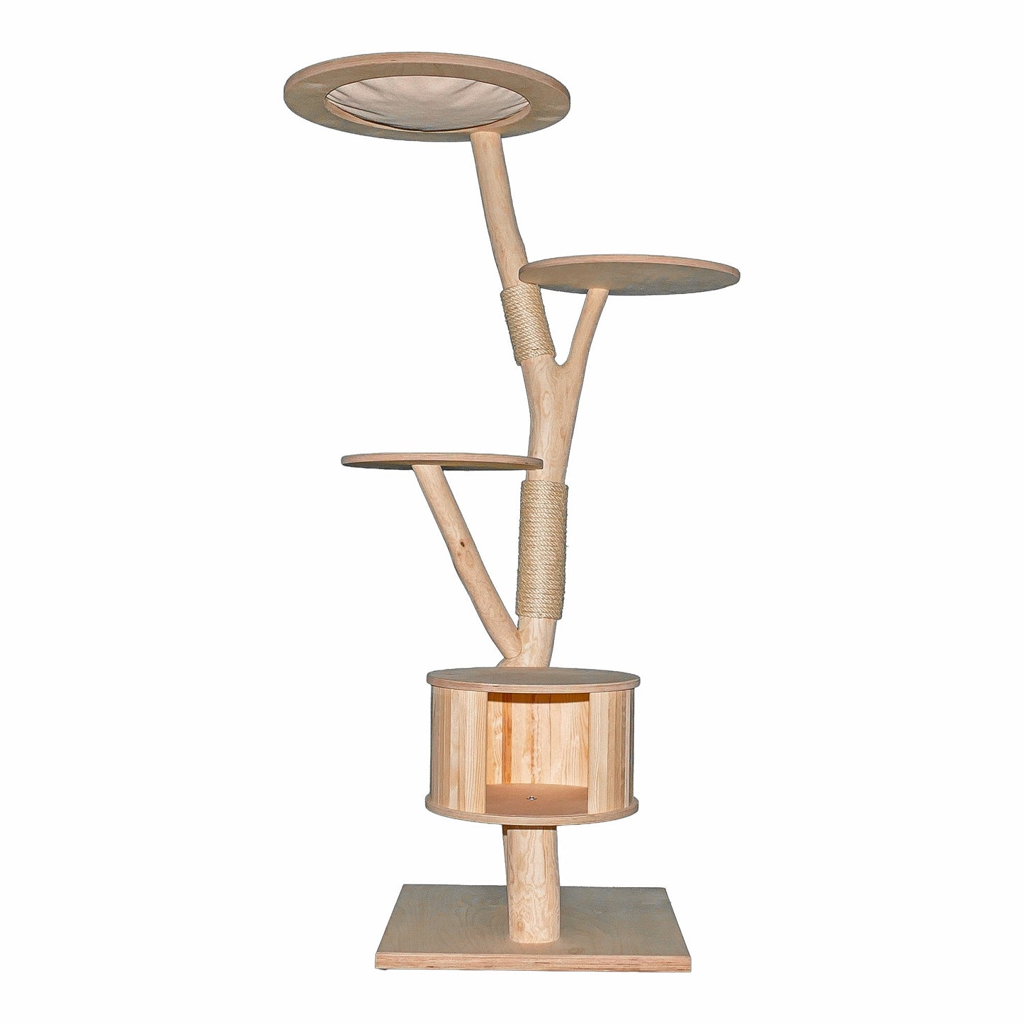 Natural Cat Tree 4645 Cat Tree Natural Wood Design 169 cm high