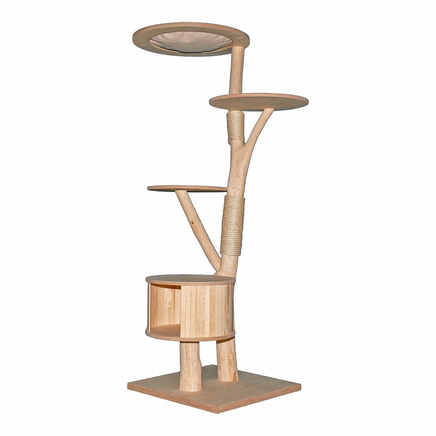 Natural Cat Tree 4645 Cat Tree Natural Wood Design 169 cm high