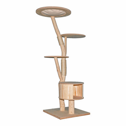 Natural Cat Tree 4645 Cat Tree Natural Wood Design 169 cm high