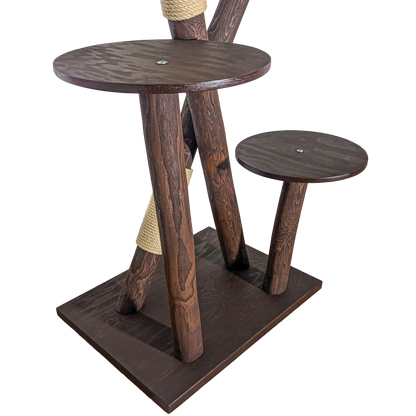 Outdoor Natural Cat Tree CA0033 Cat Tree Natural Wood Design 160 cm high