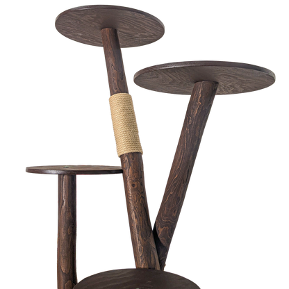 Outdoor Natural Cat Tree CA0033 Cat Tree Natural Wood Design 160 cm high