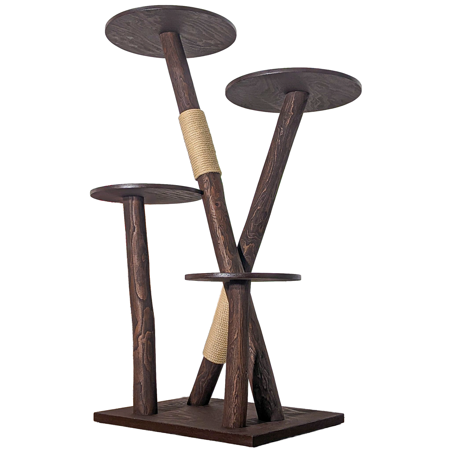 Outdoor Natural Cat Tree CA0033 Cat Tree Natural Wood Design 160 cm high