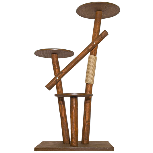 Outdoor Natural Cat Tree CA0034 Cat Tree Natural Wood Design 155 cm high