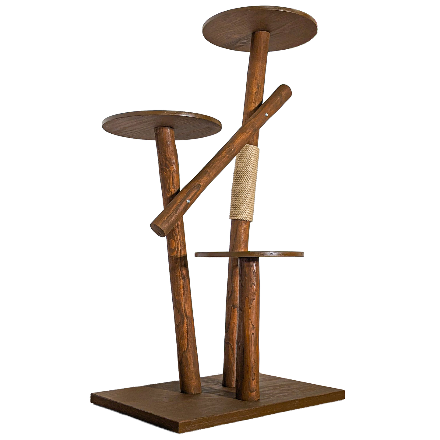 Outdoor Natural Cat Tree CA0034 Cat Tree Natural Wood Design 155 cm high