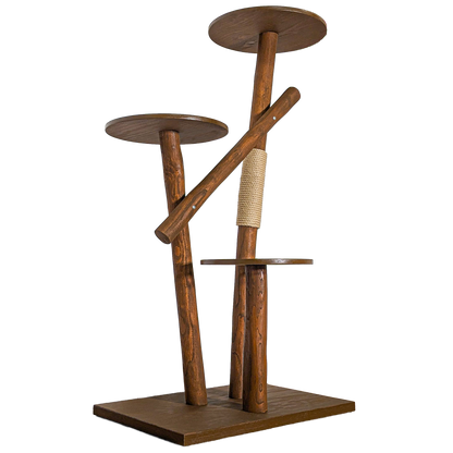 Outdoor Natural Cat Tree CA0034 Cat Tree Natural Wood Design 155 cm high
