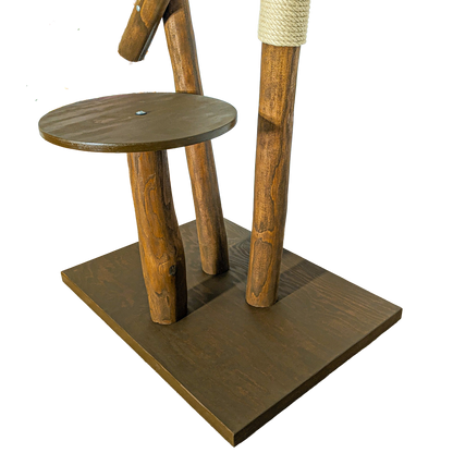Outdoor Natural Cat Tree CA0034 Cat Tree Natural Wood Design 155 cm high