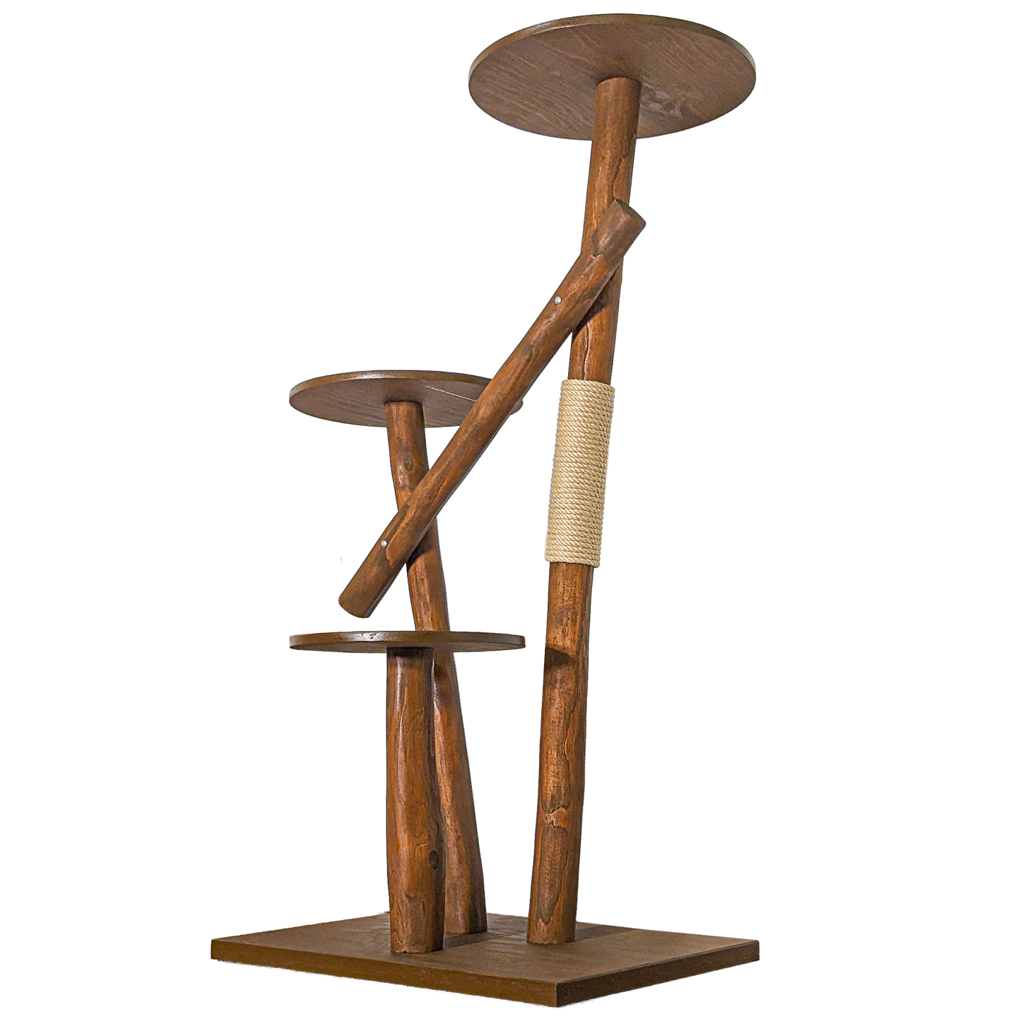 Outdoor Natural Cat Tree CA0034 Cat Tree Natural Wood Design 155 cm high