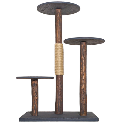 Outdoor Natural Cat Tree CA0037 Cat Tree Natural Wood Design 125 cm high