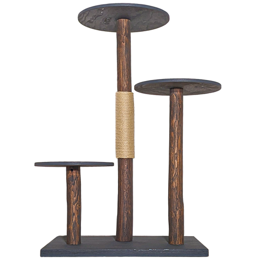 Outdoor Natural Cat Tree CA0037 Cat Tree Natural Wood Design 125 cm high