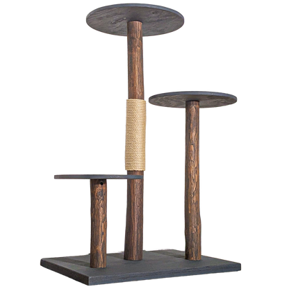 Outdoor Natural Cat Tree CA0037 Cat Tree Natural Wood Design 125 cm high