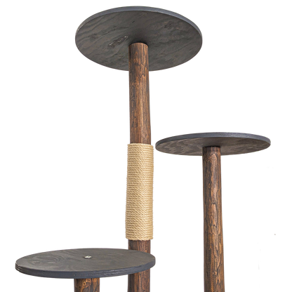 Outdoor Natural Cat Tree CA0037 Cat Tree Natural Wood Design 125 cm high