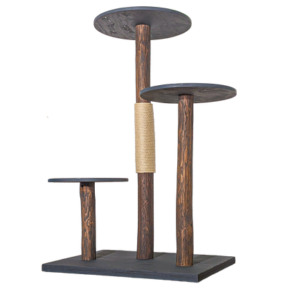 Outdoor Natural Cat Tree CA0037 Cat Tree Natural Wood Design 125 cm high