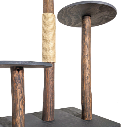 Outdoor Natural Cat Tree CA0037 Cat Tree Natural Wood Design 125 cm high