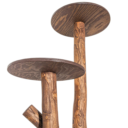 Outdoor Natural Cat Tree CA0038 Cat Tree Natural Wood Design 155 cm high