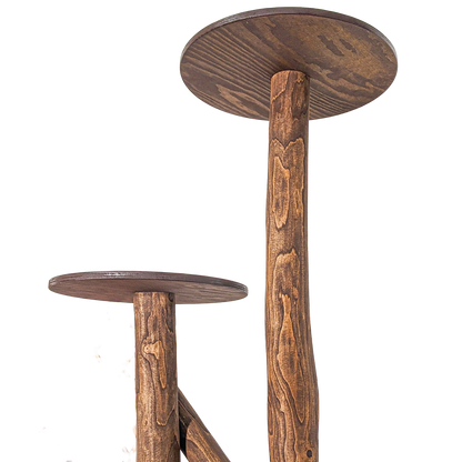 Outdoor Natural Cat Tree CA0038 Cat Tree Natural Wood Design 155 cm high