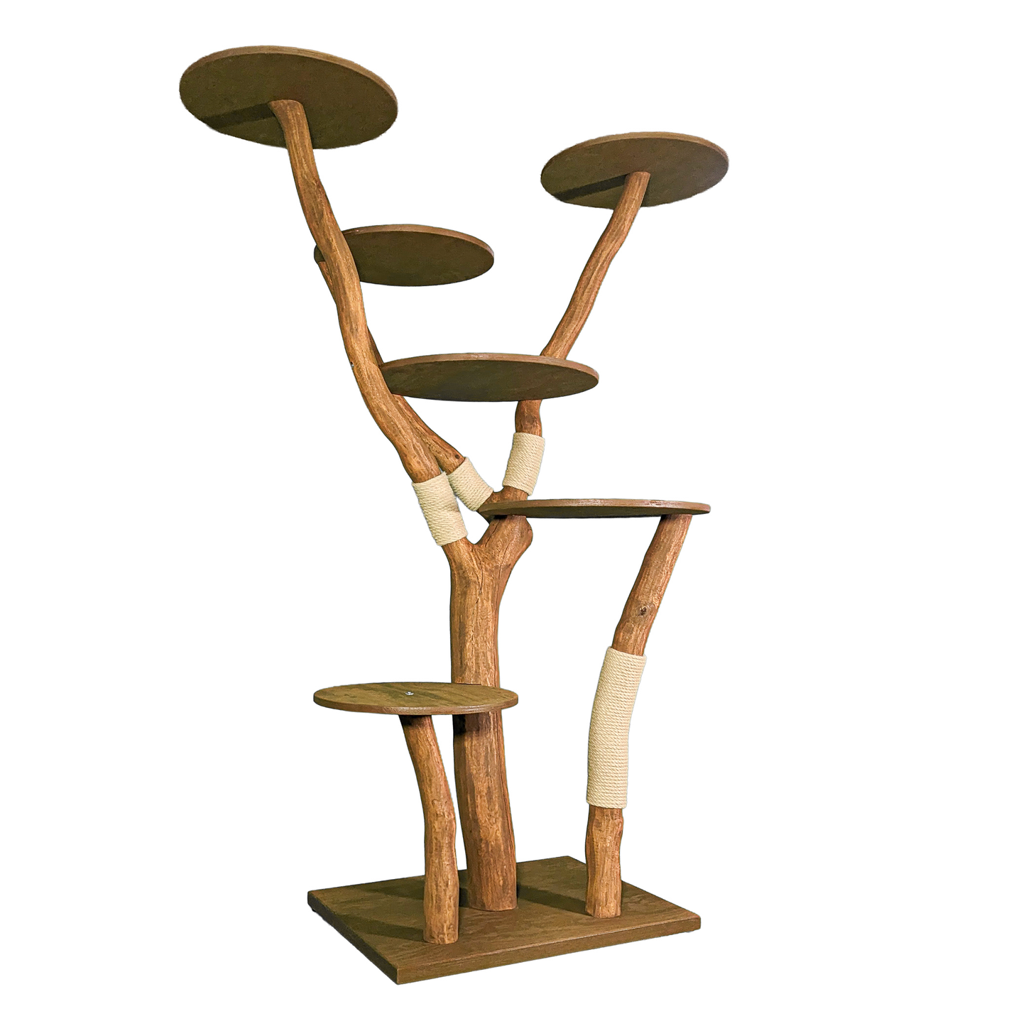 Outdoor Natural Cat Tree 4551 Cat Tree Natural Wood Design 195 cm high