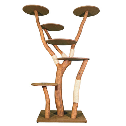 Outdoor Natural Cat Tree 4551 Cat Tree Natural Wood Design 195 cm high