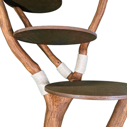 Outdoor Natural Cat Tree 4551 Cat Tree Natural Wood Design 195 cm high