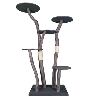 Outdoor Natural Cat Tree 4557 Cat Tree Natural Wood Design 190 cm high