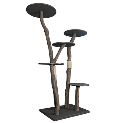 Outdoor Natural Cat Tree 4557 Cat Tree Natural Wood Design 190 cm high
