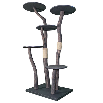 Outdoor Natural Cat Tree 4557 Cat Tree Natural Wood Design 190 cm high