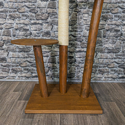 Outdoor Natural Cat Tree CA0006 Cat Tree Natural Wood Design 137 cm high