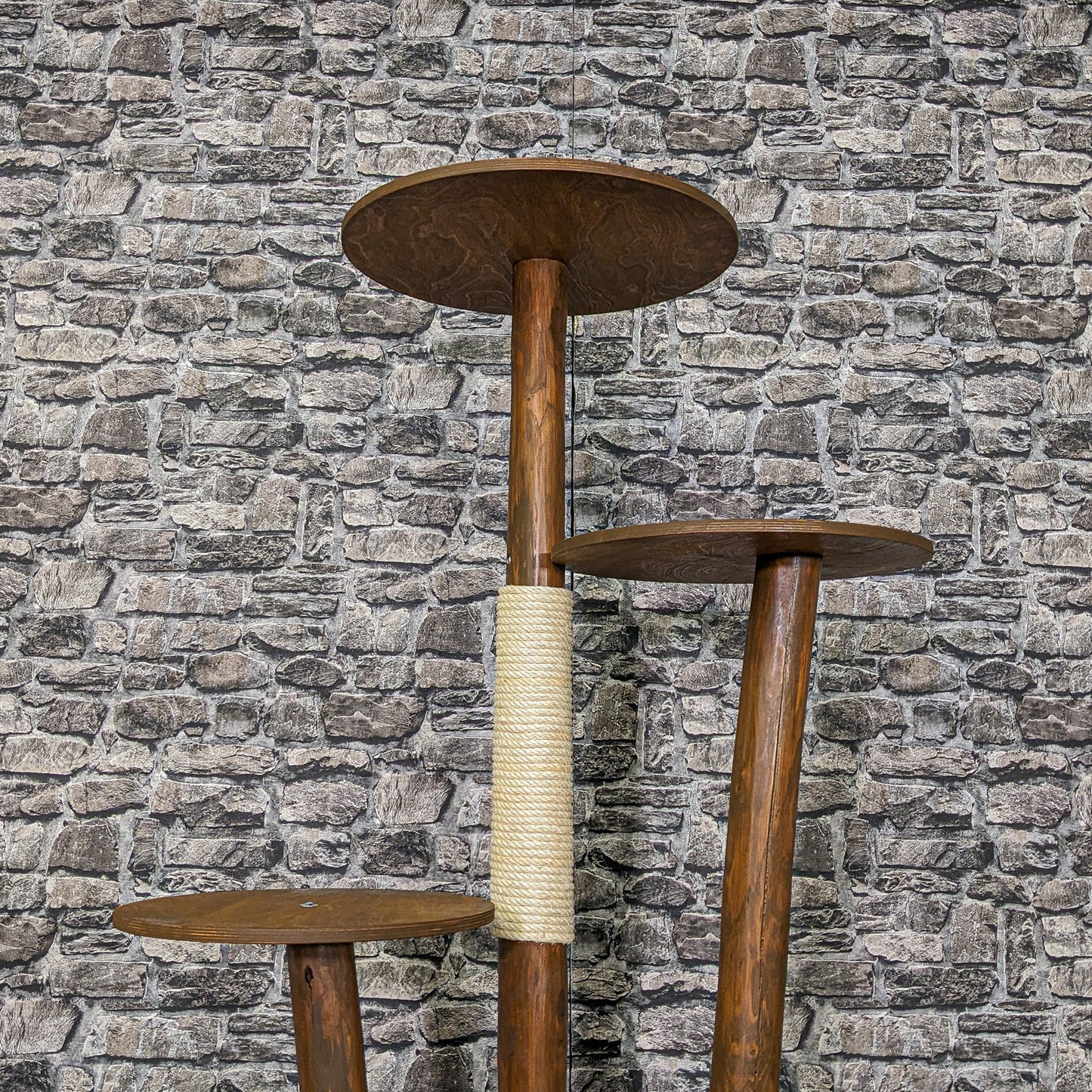 Outdoor Natural Cat Tree CA0006 Cat Tree Natural Wood Design 137 cm high