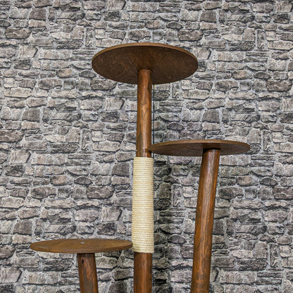 Outdoor Natural Cat Tree CA0006 Cat Tree Natural Wood Design 137 cm high