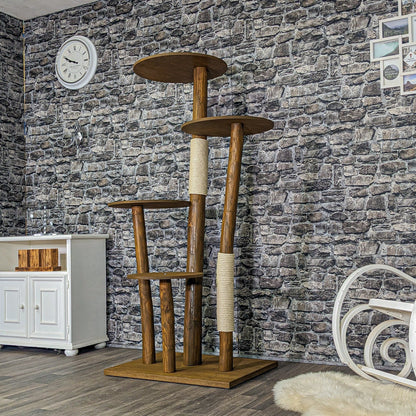 Outdoor Natural Cat Tree CA0008 Cat Tree Natural Wood Design 175 cm high
