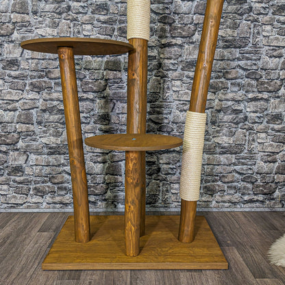 Outdoor Natural Cat Tree CA0008 Cat Tree Natural Wood Design 175 cm high