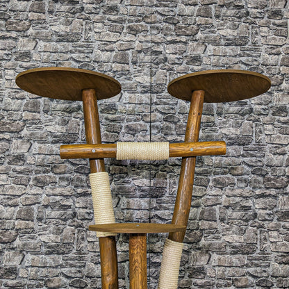 Outdoor Natural Cat Tree CA0009 Cat Tree Natural Wood Design 122 cm high