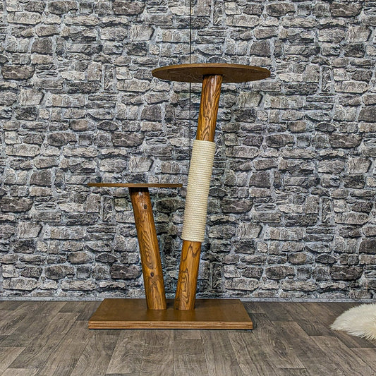 Outdoor Natural Cat Tree CA0012 Cat Tree Natural Wood Design 105 cm high