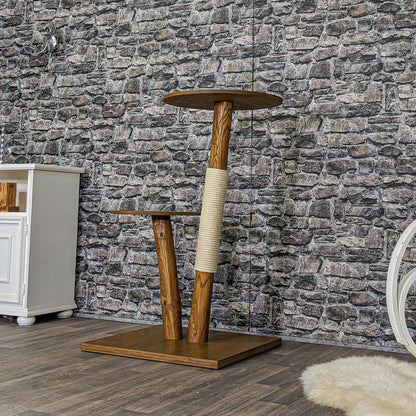Outdoor Natural Cat Tree CA0012 Cat Tree Natural Wood Design 105 cm high