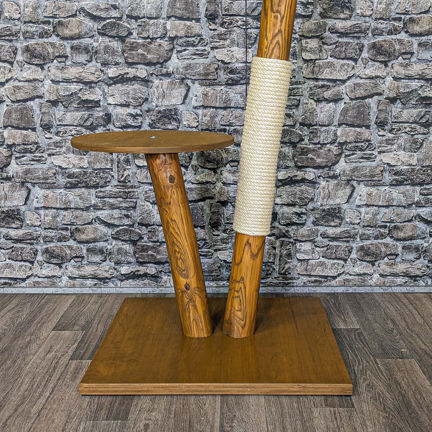 Outdoor Natural Cat Tree CA0012 Cat Tree Natural Wood Design 105 cm high