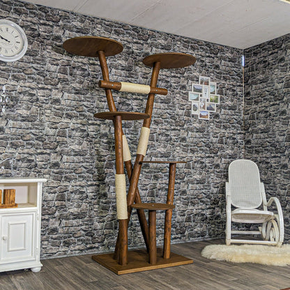 Outdoor Natural Cat Tree CA0014 Cat Tree Natural Wood Design 200 cm high