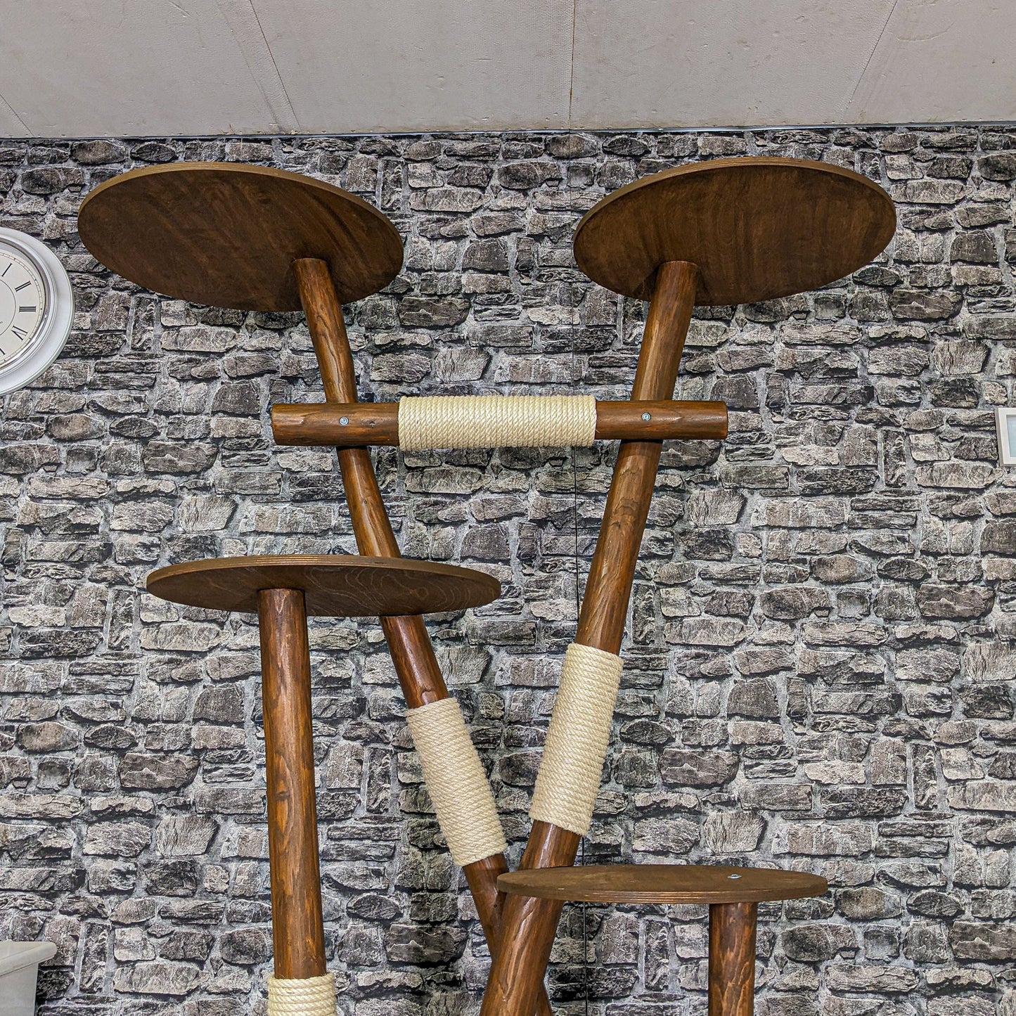 Outdoor Natural Cat Tree CA0014 Cat Tree Natural Wood Design 200 cm high