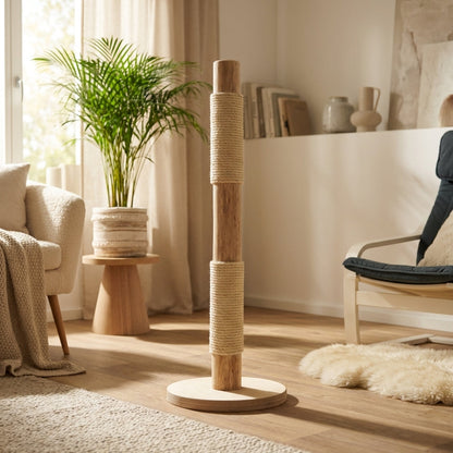 Scratching Post CS0020 Natural Wood Design Cat Tree 125 cm high Natural Cat Tree