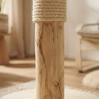 Scratching Post CS0016 Natural Wood Design Cat Tree 85 cm high Natural Cat Tree