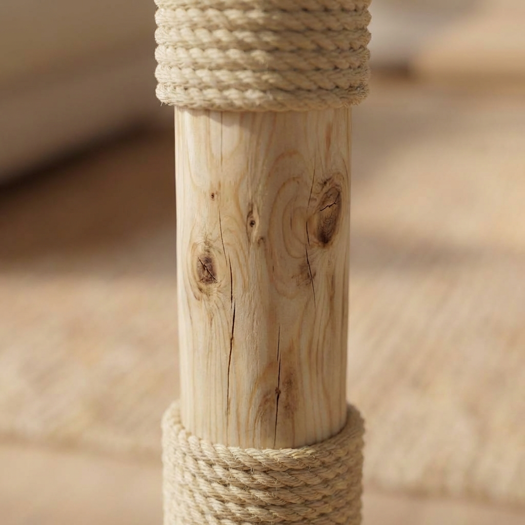 Scratching Post CS0017 Natural Wood Design Cat Tree 100 cm high Natural Cat Tree