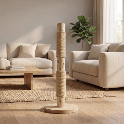 Scratching Post CS0017 Natural Wood Design Cat Tree 100 cm high Natural Cat Tree